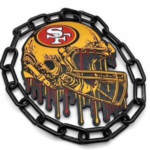 San Francisco 49ers Fan Chain Helmet Necklace
